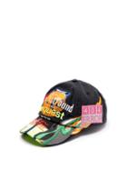 Matchesfashion.com Vetements - Embroidered Logo Denim Cap - Womens - Black