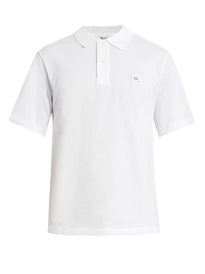 Acne Studios Falco Face Cotton Polo Shirt