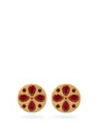 Matchesfashion.com Rebecca De Ravenel - Pamina Swarovski Crystal Earrings - Womens - Red