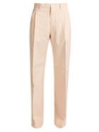Connolly Striped Wide-leg Cotton Trousers