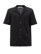 Matchesfashion.com Our Legacy - Cuban-collar Gauze Shirt - Mens - Black