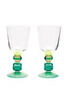 Unisex Homeware Reflections Copenhagen - Set Of Two Mayfair Crystal Glasses - Clear Multi