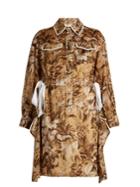 Fendi Floral-print Cotton-voile Dress