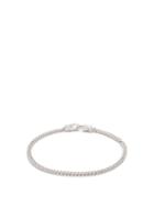 Tom Wood - Curb-link Rhodium-plated Sterling-silver Bracelet - Mens - Silver