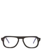 Matchesfashion.com Cutler And Gross - Aviator Frame Glasses - Mens - Black