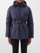 Fendi - Ff-logo Reversible Hooded Ski Jacket - Womens - Navy Black