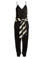 Hillier Bartley Sleeveless Silk-satin Slim-leg Jumpsuit