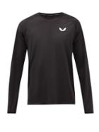 Castore - Logo-print Technical-mesh Long-sleeved T-shirt - Mens - Black