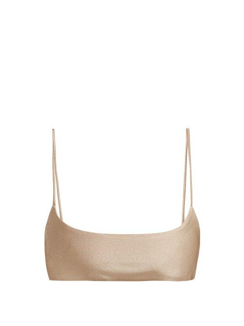 Matchesfashion.com Jade Swim - Muse Scoop Bikini Top - Womens - Nude