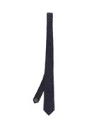 Matchesfashion.com Brunello Cucinelli - Polka Dot Silk Tie - Mens - Navy Multi