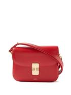 A.p.c. - Grace Small Leather Shoulder Bag - Womens - Red