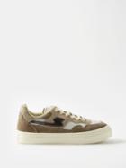 Stepney Workers Club - Pearl S-strike Mesh And Suede Trainers - Mens - Dark Grey