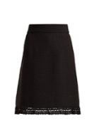 Dolce & Gabbana Boucle-wool A-line Skirt
