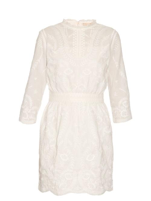 Vanessa Bruno Evangelista Embroidered Cotton Dress