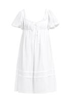 Matchesfashion.com Loup Charmant - Otranto Ruffled Cotton Voile Midi Dress - Womens - White