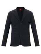 Mens Rtw Barena Venezia - Torceo Rede Slubbed-twill Suit Jacket - Mens - Navy