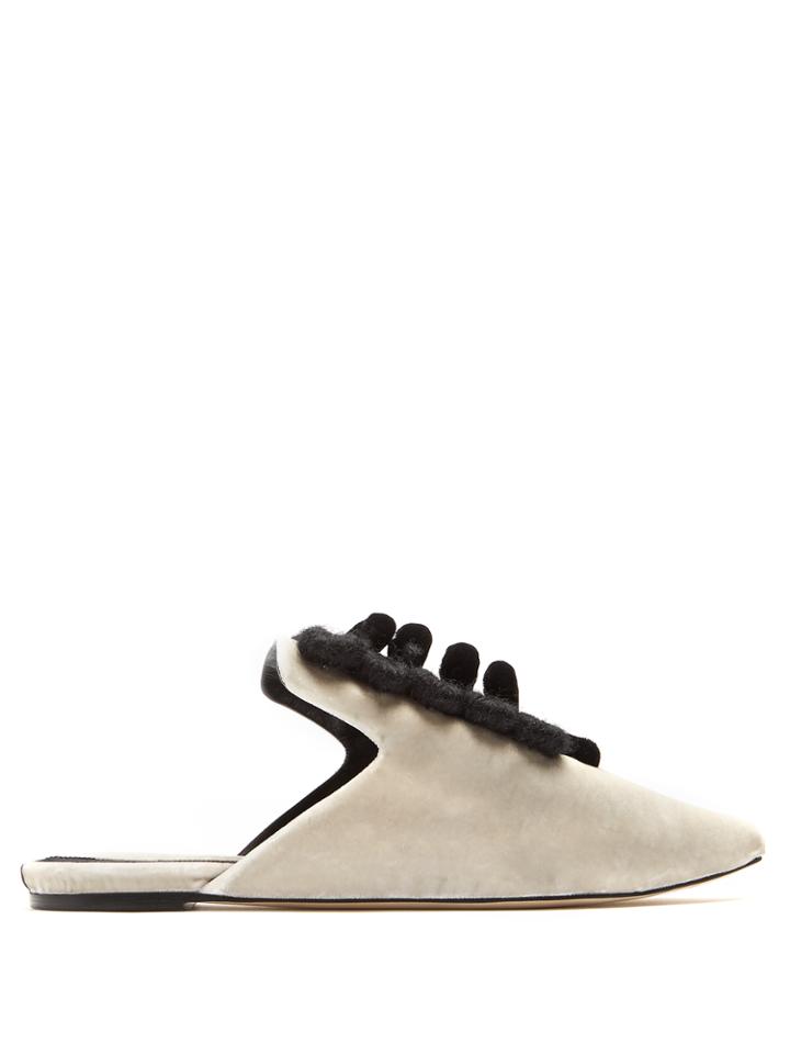 Sanayi 313 Antoinette Velvet Slipper Shoes