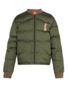 Matchesfashion.com Gucci - Embroidered Down Filled Bomber Jacket - Mens - Green