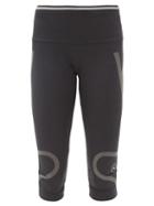 Matchesfashion.com Adidas By Stella Mccartney - Truepace Jersey Cropped Leggings - Womens - Black