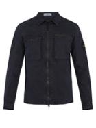 Stone Island Point-collar Cotton-gabardine Overshirt