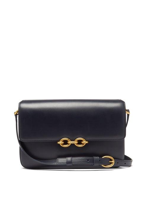 Ladies Bags Saint Laurent - Maillon Medium Leather Shoulder Bag - Womens - Navy