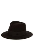 Matchesfashion.com Maison Michel - Andr Showerproof Felt Hat - Womens - Black