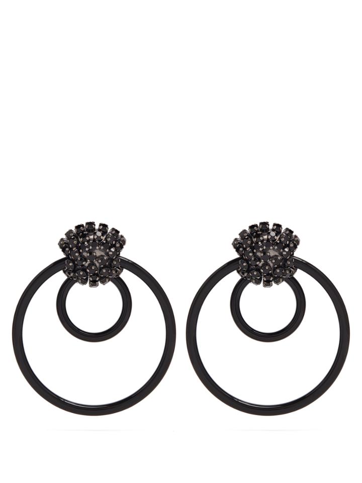 Marni Crystal-embellished Double-hoop Earrings