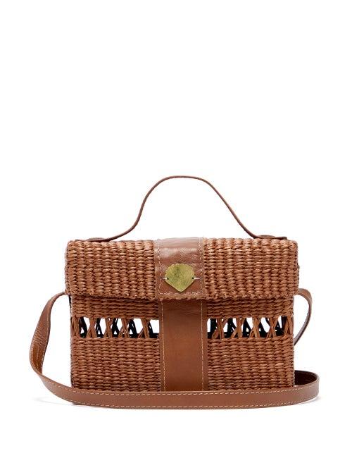 Matchesfashion.com Sensi Studio - X Loulou De Saison Straw Cross Body Bag - Womens - Brown