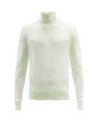 Matchesfashion.com Dolce & Gabbana - Roll-neck Virgin-wool Sweater - Mens - Light Green