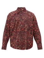 Matchesfashion.com Our Legacy - Coco 70s Floral-print Cotton-corduroy Shirt - Mens - Multi