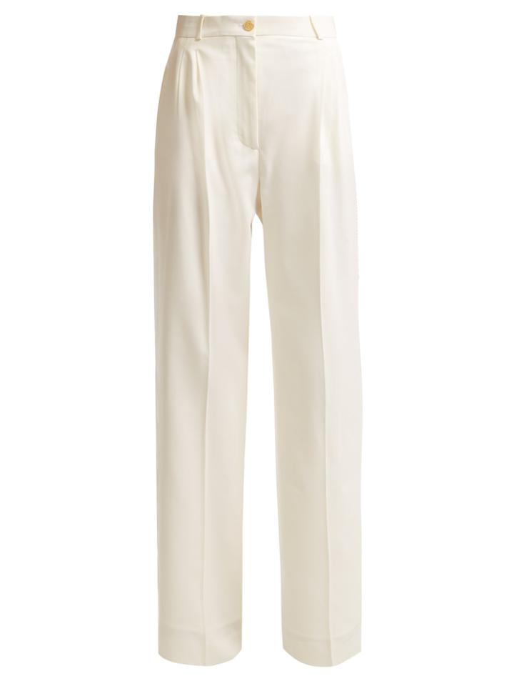 Loewe Pleated Wide-leg Trousers Trousers