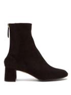 Matchesfashion.com Aquazzura - Saint Honor Suede Ankle Boots - Womens - Black