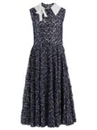 Miu Miu Contrast-collar Floral-lace Dress