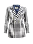 Vivienne Westwood - Leilo Double-breasted Check Blazer - Womens - Navy White