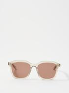 Saint Laurent Eyewear - D-frame Acetate Sunglasses - Mens - Beige