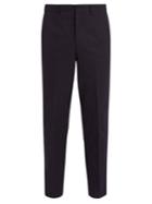 Ami Tapered-leg Cotton Cropped Trousers
