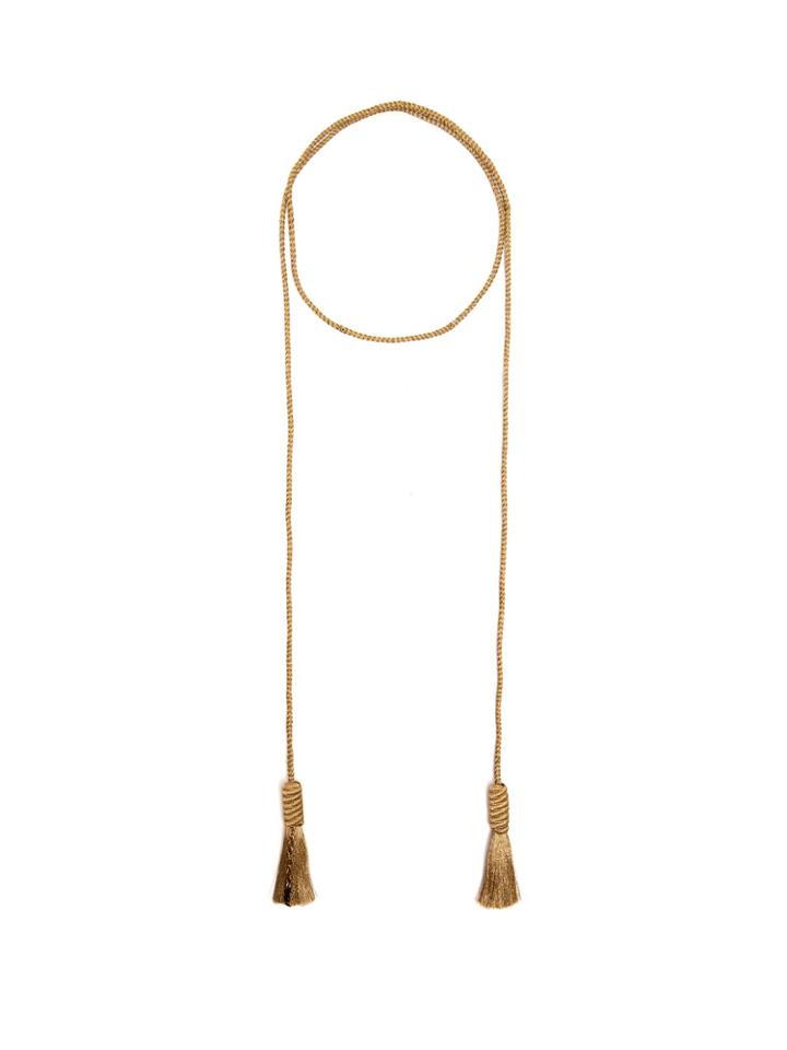 Saint Laurent Tasselled Cord Necklace