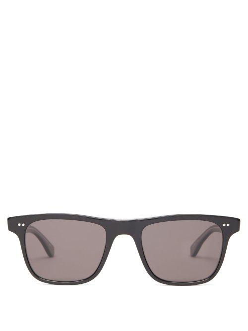 Matchesfashion.com Garrett Leight - Wavecrest Square Acetate Sunglasses - Mens - Black