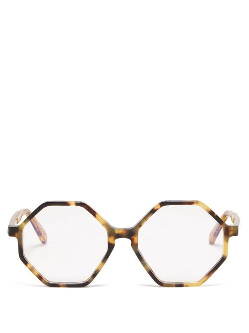 Matchesfashion.com Chlo - Willow Octagonal Acetate Glasses - Womens - Tortoiseshell