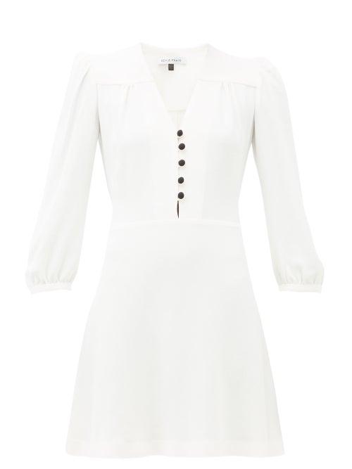 Matchesfashion.com Bella Freud - Sundown Crepe Dress - Womens - Ivory