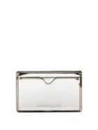 Matchesfashion.com Alexander Mcqueen - Mirrored Leather Cardholder - Mens - Silver