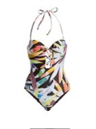 Mara Hoffman Lattice Marimba-print Swimsuit