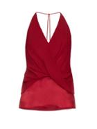 Dion Lee Silk-satin Twist-front Cami Top