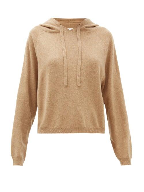 Matchesfashion.com Allude - Hooded Wool Blend Sweatshirt - Womens - Camel