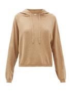 Matchesfashion.com Allude - Hooded Wool Blend Sweatshirt - Womens - Camel