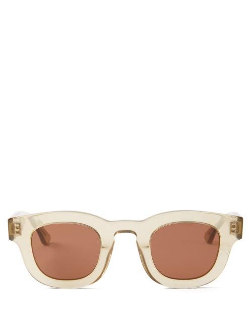 Thierry Lasry - Darksidy Round Acetate Sunglasses - Mens - Beige