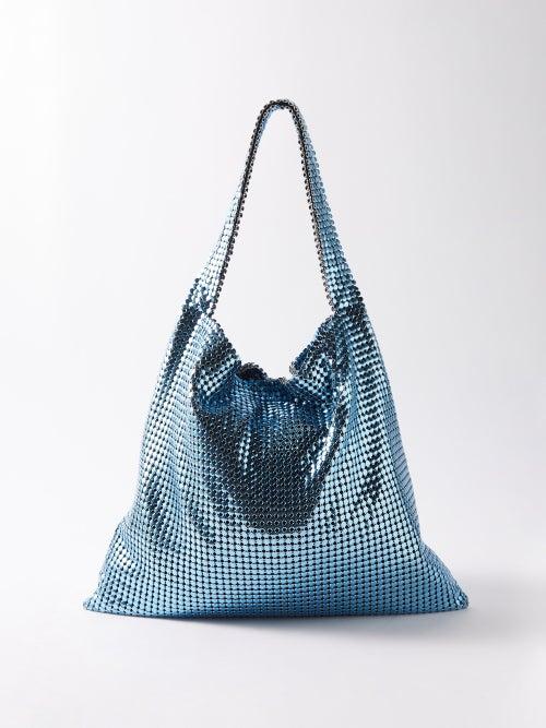 Paco Rabanne - Pixel Chainmail Mesh Tote Bag - Womens - Blue