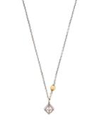 Matchesfashion.com Bottega Veneta - Sterling Silver & Crystal Necklace - Womens - Silver