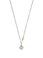 Matchesfashion.com Bottega Veneta - Sterling Silver & Crystal Necklace - Womens - Silver