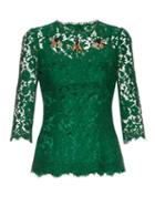 Dolce & Gabbana Cordonetto-lace Embellished Top